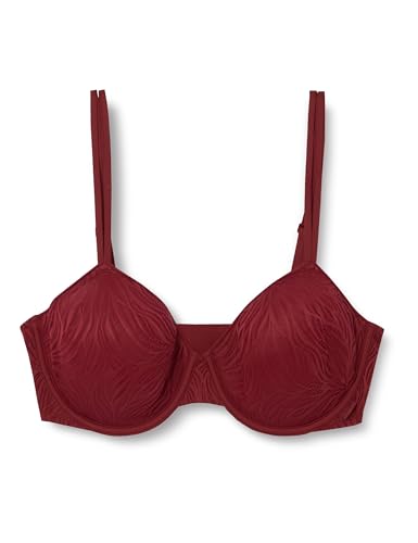 Calvin Klein Damen Demi-Cups BH Lightly Lined mit Bügel, Rot (Syrah), 85C von Calvin Klein
