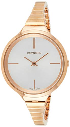 Calvin Klein Damen Analog Quarz Uhr mit Paqué or Armband K4U23626 von Calvin Klein