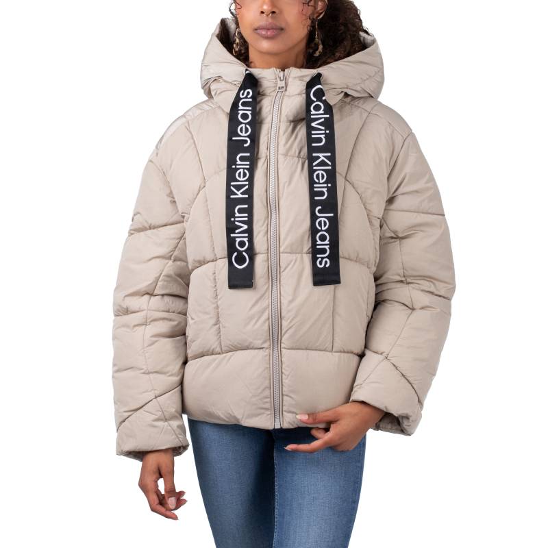 Calvin Klein Logo Drawstring Short Jacket von Calvin Klein