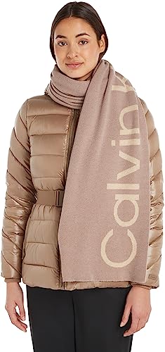 Calvin Klein Logo Reverso Tonal Scarf Doeskin von Calvin Klein