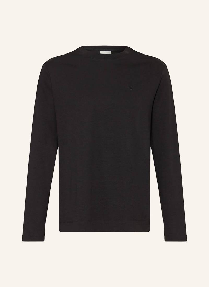 Calvin Klein Longsleeve Luxe Cotton Interlock schwarz von Calvin Klein