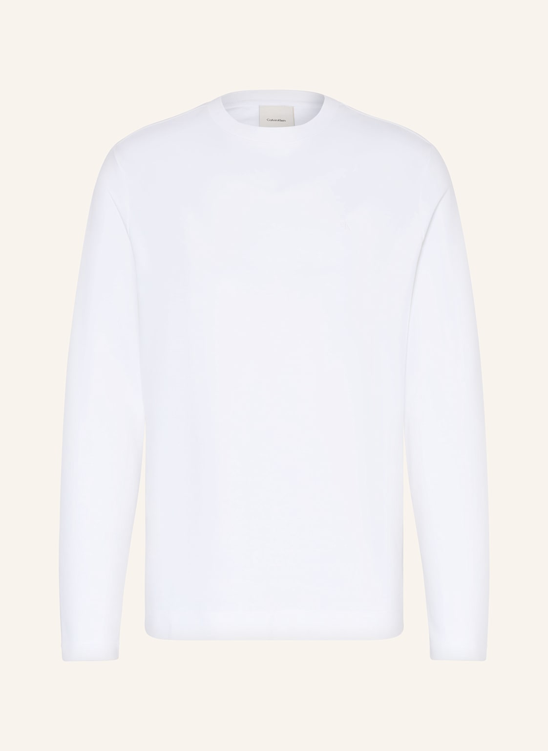 Calvin Klein Longsleeve Luxe Cotton Interlock weiss von Calvin Klein