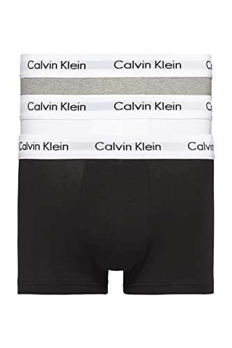 Calvin Klein Low Rise Trunk Boxershorts im 6er Pack, Größe:S;Farbe:grau/weiß/schwarz von Calvin Klein