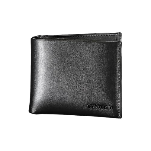 Calvin Klein MINIMAL Focus Trifold 10CC Schwarz BEH Black Pique 9X15,5X2, Schwarz, 9X15,5X2, Geldbörse mit Portemonnaie von Calvin Klein