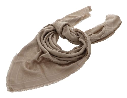 Calvin Klein Monogram Jaquard Scarf Silver Mink von Calvin Klein