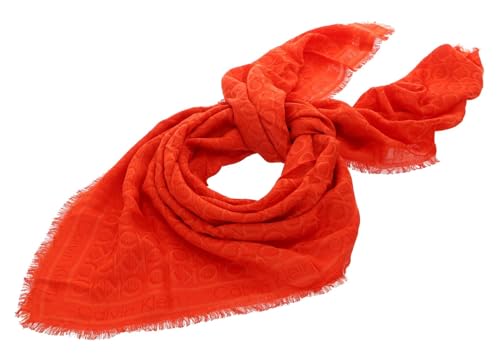 Calvin Klein Monogram Jaquard Scarf Flame von Calvin Klein