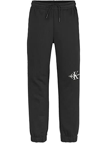 Calvin Klein Mädchen Monogram Off Placed Sweatpants Gr. 12 Jahre Schwarz von Calvin Klein
