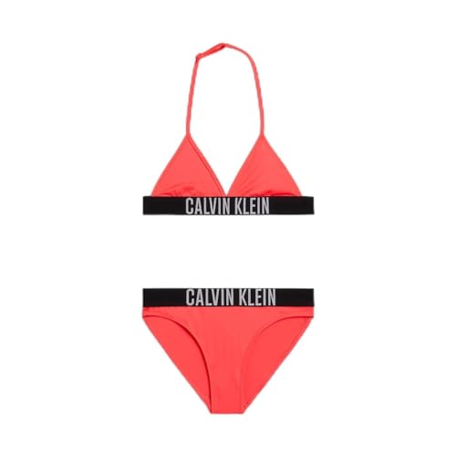 Calvin Klein Mädchen Triangle Bikini Set KY0KY00087 Andere, Rot (Signal Red), 14-16 Jahre von Calvin Klein