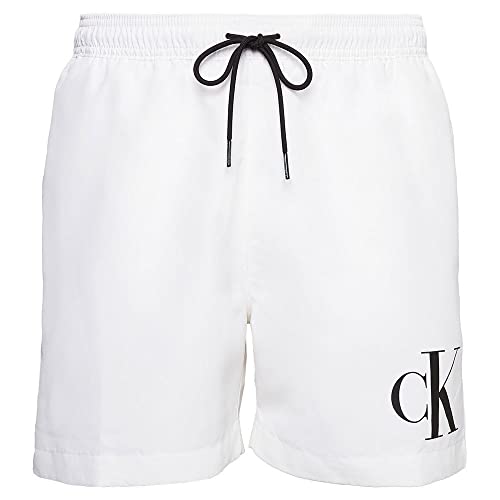 Calvin Klein Herren Badehose Lang, Weiß (Pvh Classic White), S von Calvin Klein