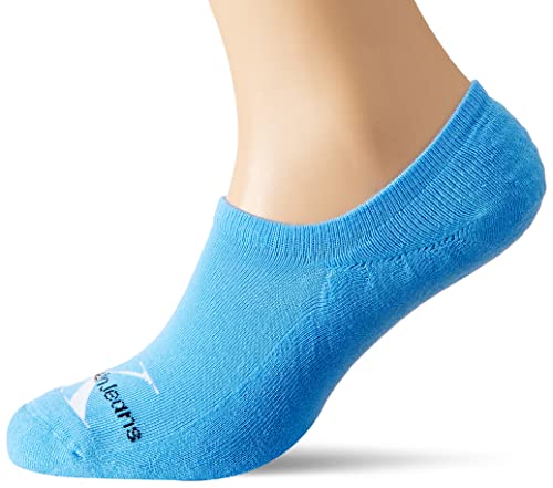 Calvin Klein Men's Logo High Cut Footie 1 Pack Socks, Blue Crush, ONE Size von Calvin Klein