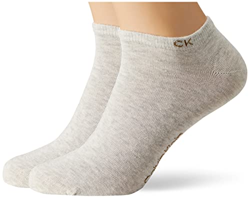 Calvin Klein Men's Sneaker 2 Pack Socks, beige Melange, 39/42 von Calvin Klein