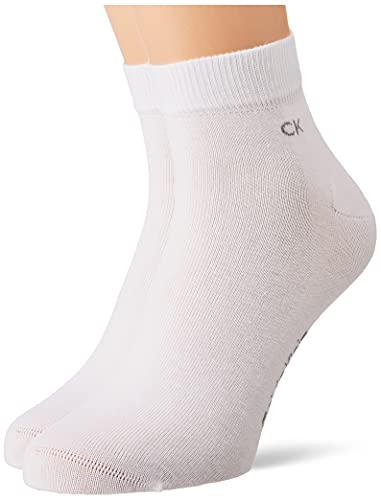 Calvin Klein Herren Quarter, White, 43-46 (2er Pack) von Calvin Klein