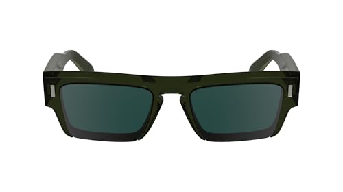 Calvin Klein Men's Sunglasses CK24532S - Khaki with Solid Petrol Lens von Calvin Klein