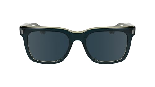 Calvin Klein Men's Sunglasses CK24536S - Petrol/Smoke with Solid Blue Lens von Calvin Klein