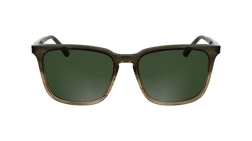 Calvin Klein Men's Sunglasses CK25507S - Striped Khaki with Solid Dark Khaki Lens von Calvin Klein