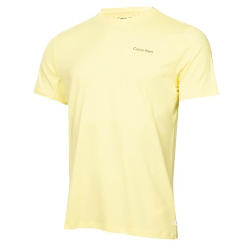 Calvin Klein Mens 2024 Newport atmungsaktives T-Shirt - Zitrone - M von Calvin Klein