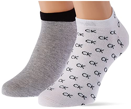 Calvin Klein Herren Sneaker Socken, Weiß, 39/42 (2er Pack) von Calvin Klein