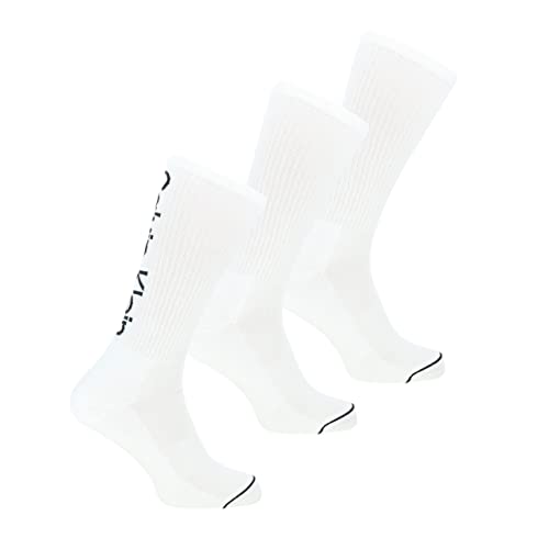 Calvin Klein Herren Crew Socken, Weiß, Einheitsgröße (3er Pack) von Calvin Klein