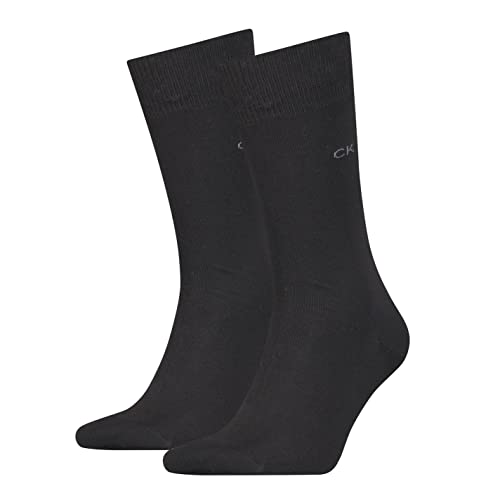 Calvin Klein Herren Classic Socken, Schwarz, 39/42 (2er Pack) von Calvin Klein