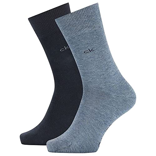 Calvin Klein Herren Classic Socken, Marineblau, 43/46 (2er Pack) von Calvin Klein