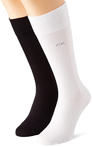 Calvin Klein Herren Classic Socken, Weiß, 39/42 (2er Pack) von Calvin Klein