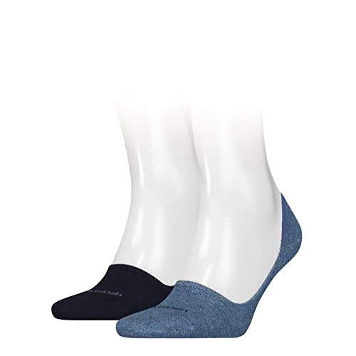 Calvin Klein Herren Footie Socken, Marineblau, 39/42 (2er Pack) von Calvin Klein