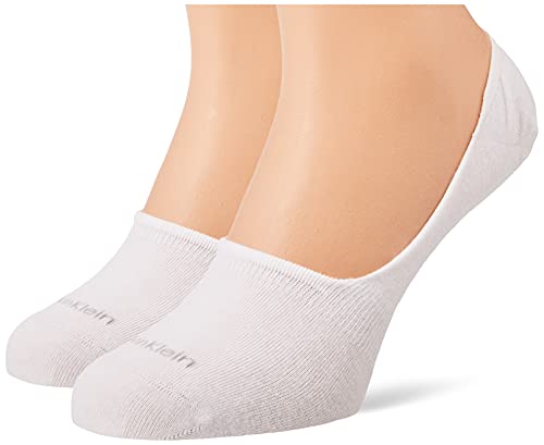 Calvin Klein Herren Footie Socken, Weiß, 39/42 (2er Pack) von Calvin Klein