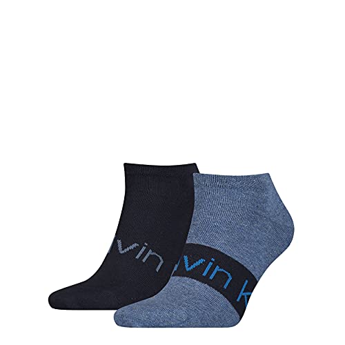 Calvin Klein Herren Sneaker Socken, Marineblau, 43/46 (2er Pack) von Calvin Klein