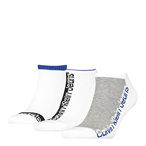 Calvin Klein Herren Sneaker Socken, Weiß, Einheitsgröße (3er Pack) von Calvin Klein