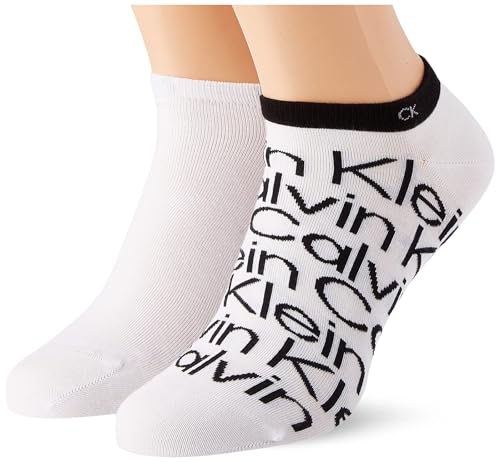 Calvin Klein Herren Sneaker Socken, Weiß, 39/42 (2er Pack) von Calvin Klein
