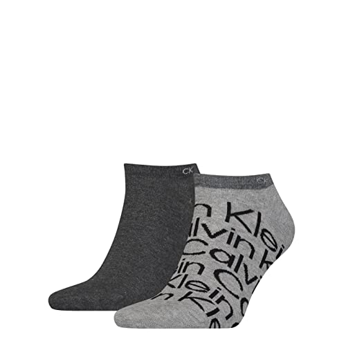 Calvin Klein Herren Sneaker Socken, Grau, 39/42 (2er Pack) von Calvin Klein