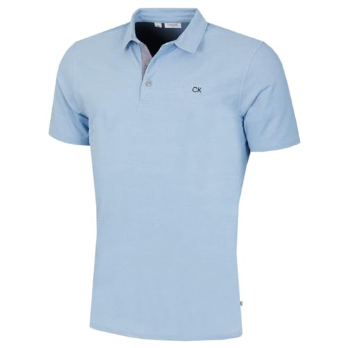 Calvin Klein Mens Prep Campus Golf Polo Shirt - Himmel - S von Calvin Klein