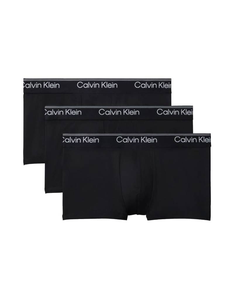 Calvin Klein - Micro Stretch - 3er-Pack Unterhosen in Schwarz mit niedrigem Bund-Bunt von Calvin Klein