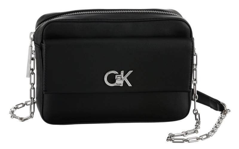 Calvin Klein Mini Bag CK RE-LOCK POCKET CAMERA BAG, kleine Umhängetasche, Damen Schultertasche mit Zierkette von Calvin Klein