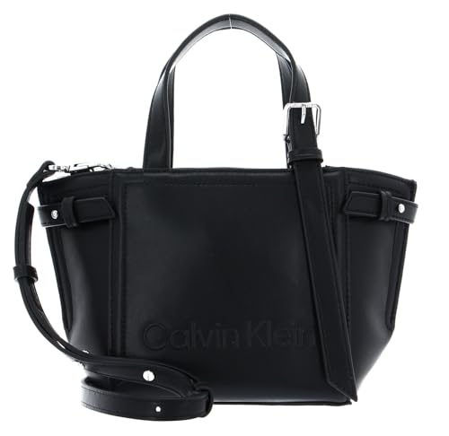 Calvin Klein Minimal Hardware Mini Tote CK Black von Calvin Klein