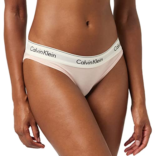 Calvin Klein Damen Slip Bikini Form Baumwolle mit Stretch, Rosa (Nymphs Thigh), S von Calvin Klein