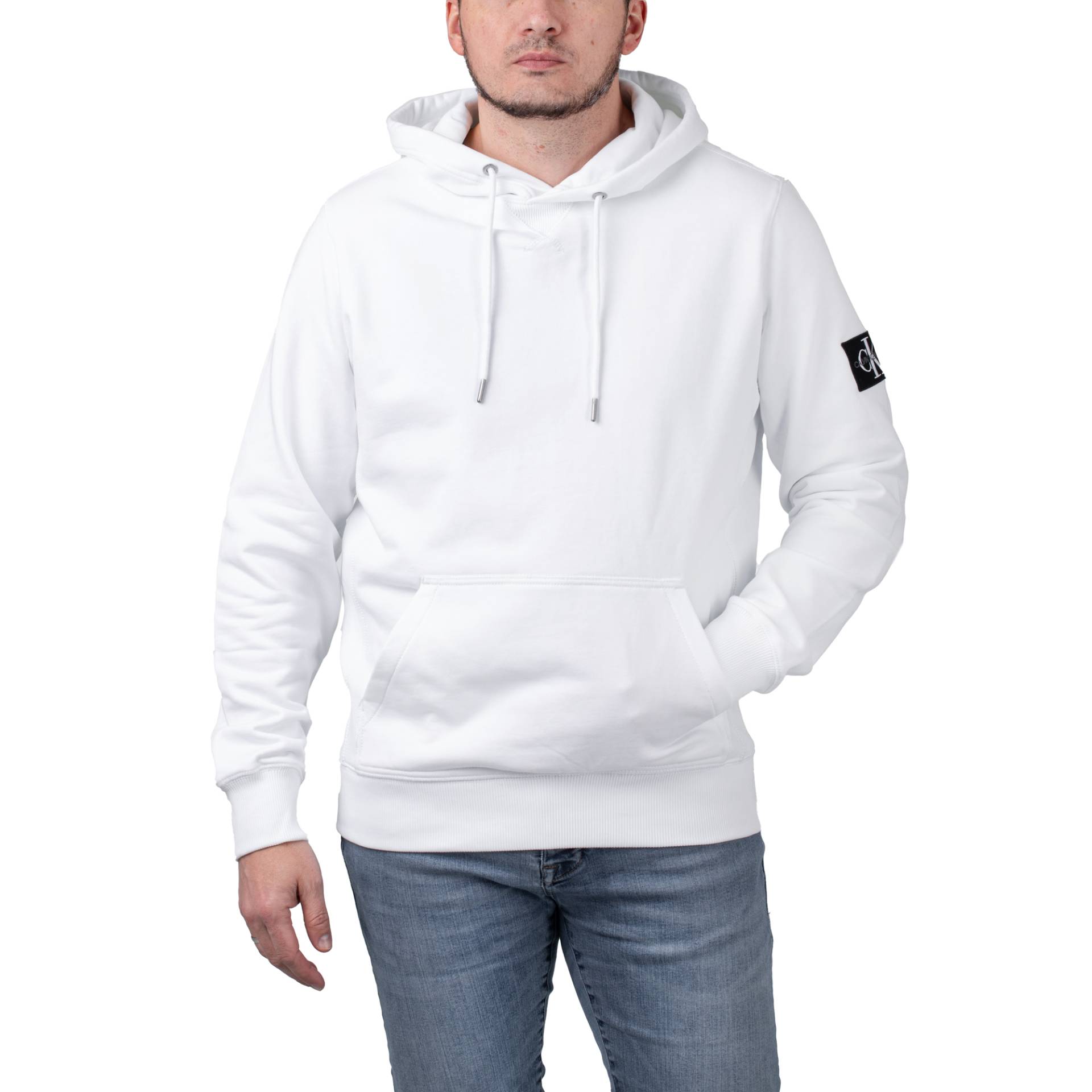 Calvin Klein Monogram Sleeve Badge Hoodie Calvin Klein Monogram Sleeve Badge Hoodie von Calvin Klein