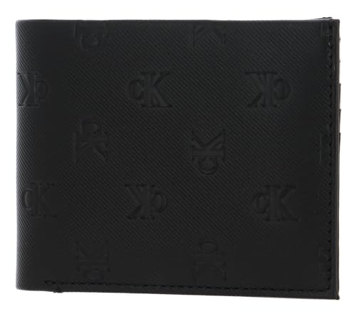 Calvin Klein Monogram Soft Bifold W/CC AOP Black von Calvin Klein