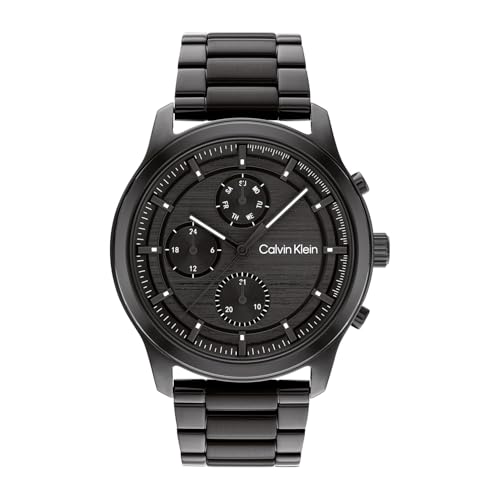 Calvin Klein Multi Zifferblatt Quarz Uhr für Herren Kollektion Ambition mit Schwarzes Edelstahlarmband - 25200209 Calvin Klein Multi Zifferblatt Quarz Uhr für Herren Kollektion Ambition mit Schwarzes Edelstahlarmband - 25200209 von Calvin Klein