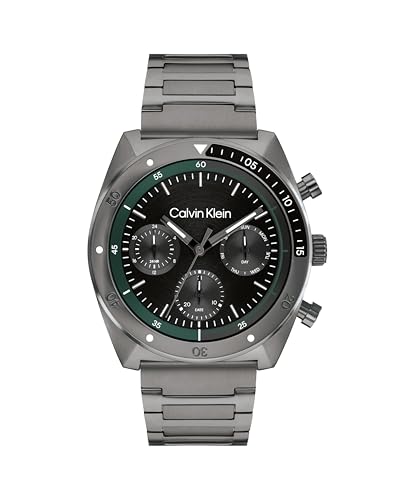 Calvin Klein Multi Zifferblatt Quarz Uhr für Herren Kollektion CK Flex mit Rotguss Edelstahlarmband - 25200466 von Calvin Klein