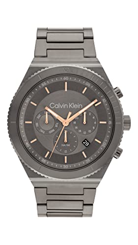 Calvin Klein Multi Zifferblatt Quarz Uhr für Herren mit Graues Edelstahlarmband - 25200304 von Calvin Klein