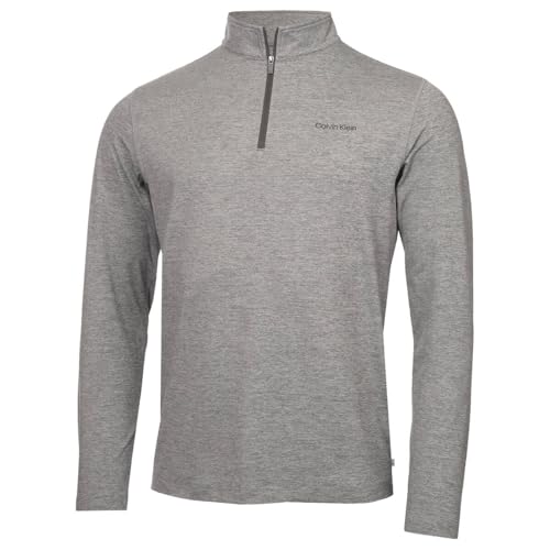 Calvin Klein Herren Newport Pullover - Silbermergel - L von Calvin Klein