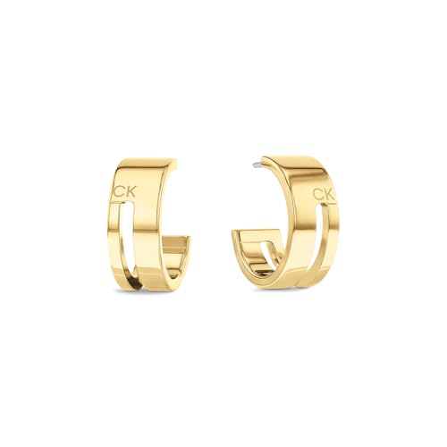 Calvin Klein Ohrstecker für Damen Kollektion GEOMETRIC ESSENTIALS aus Edelstahl und Gelbgold von Calvin Klein
