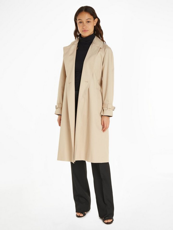 Calvin Klein Outdoorjacke ESSENTIAL TRENCH COAT (Set, 2-St., mit Gürtel) mit Gürtel von Calvin Klein