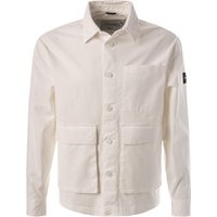 Calvin Klein Herren Overshirt weiß Baumwolle von Calvin Klein