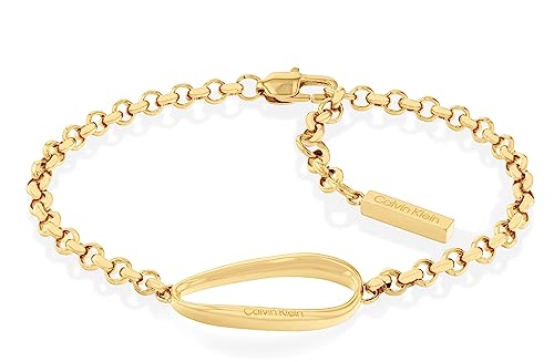 Calvin Klein Gliederarmband für Damen Kollektion PLAYFUL ORGANIC SHAPES Gelbgold - 35000358 von Calvin Klein