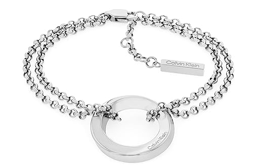 Calvin Klein Gliederarmband für Damen Kollektion TWISTED RING aus Edelstahl - 35000336 von Calvin Klein