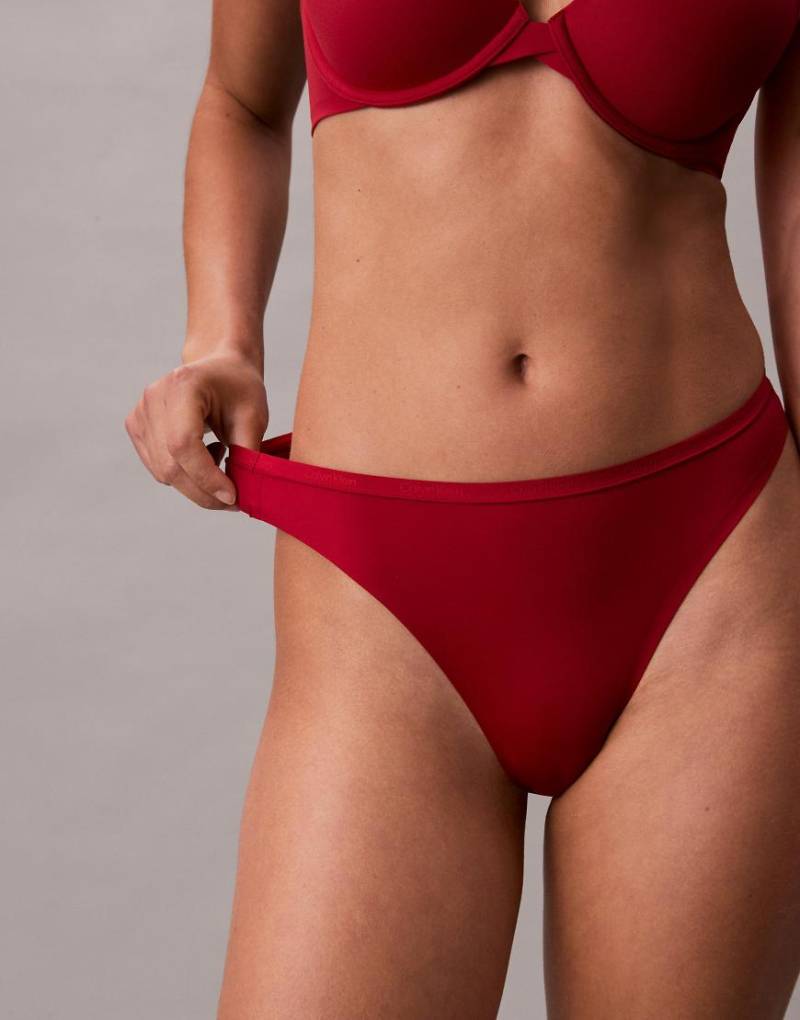 Calvin Klein - Perfectly Fit - Tanga in Rot von Calvin Klein