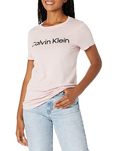 Calvin Klein Performance Damen Calvin Klein Rundhalsausschnitt, kurzärmelig T-Shirt, Geheimnis von Calvin Klein Performance