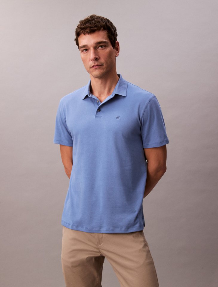 Calvin Klein Poloshirt SS SUPIMA CHEST EMB POLO Mit Rundhalsausschnitt von Calvin Klein